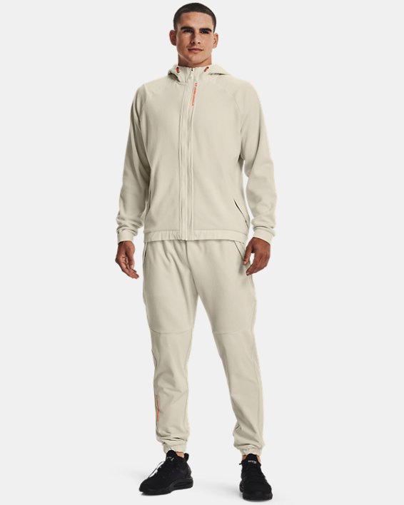 Sweat à capuche entièrement zippé UA RUSH™ Fleece pour homme, Brown, pdpMainDesktop image number 2